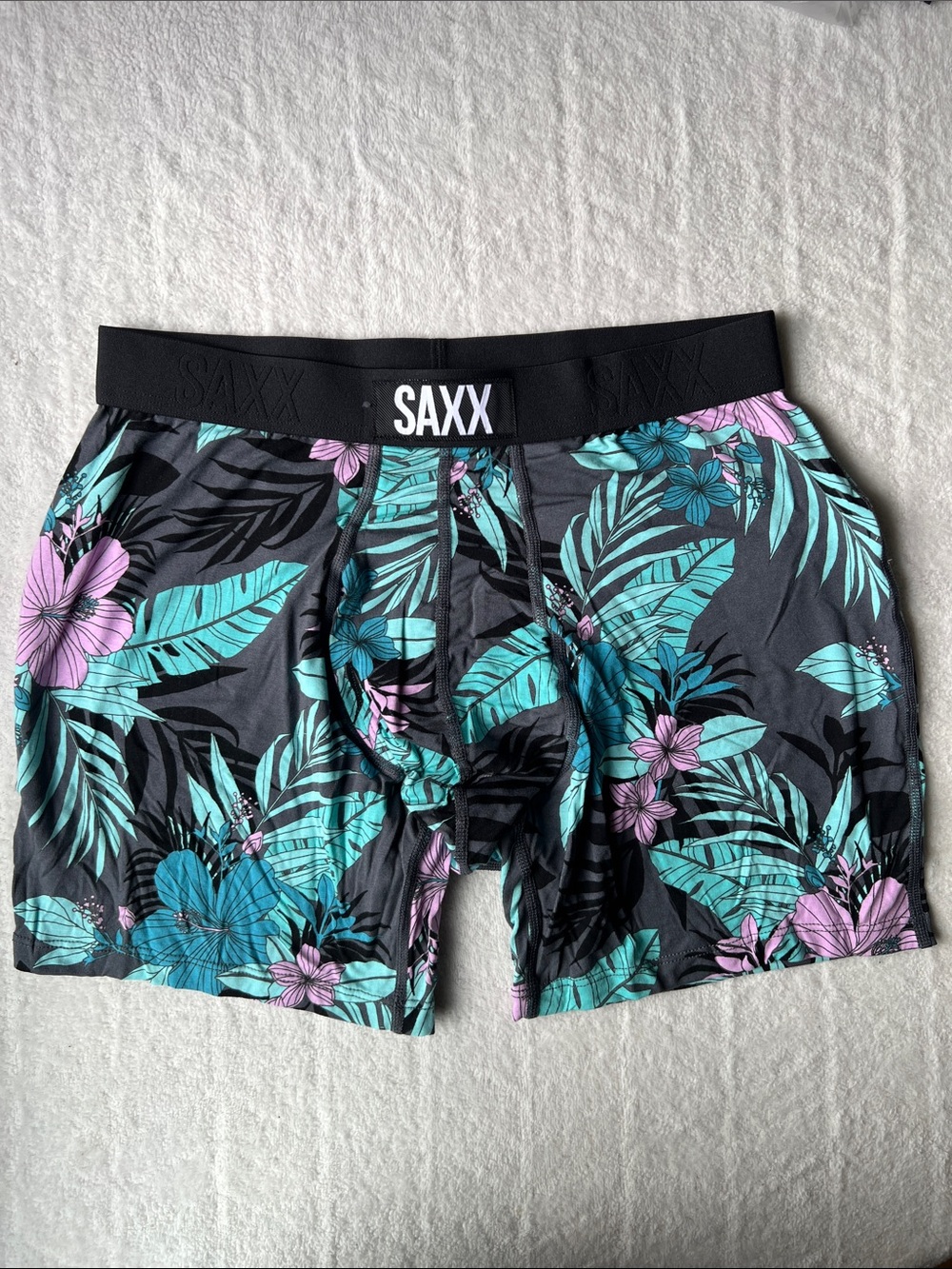 SAXX Ballpark Pouch ULTRA Super Soft Hibiscus Jungle Boxer Brief
